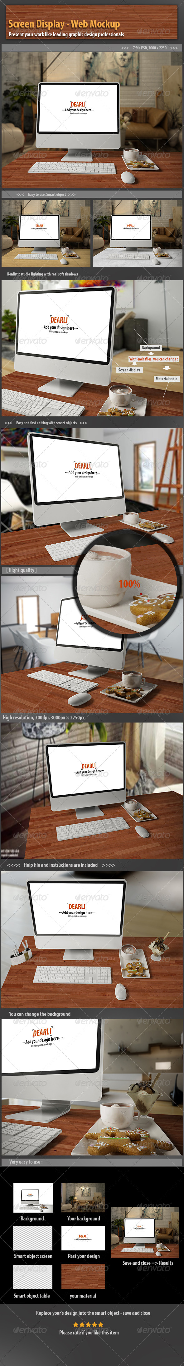 GraphicRiver Screen Display- Web Mockup 6626045 GraphicRiver Screen Display- Web Mockup 6626045