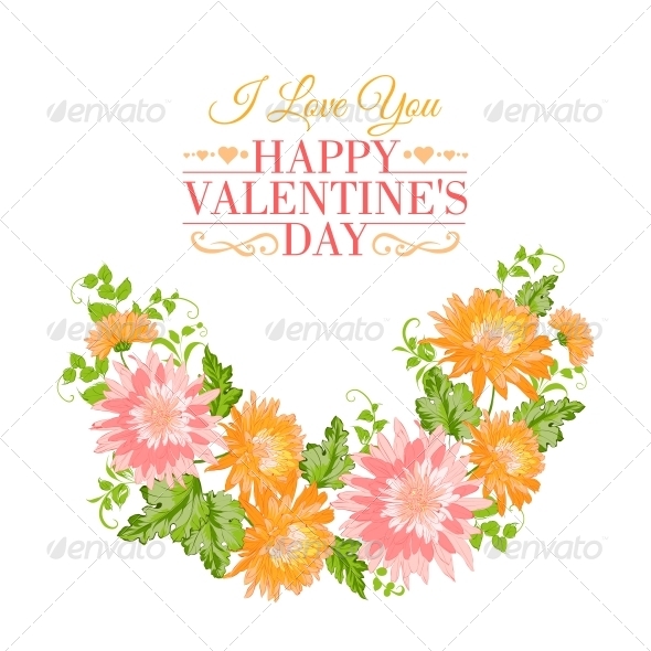 GraphicRiver Chrysanthemum Garland Composition 6628456 GraphicRiver Chrysanthemum Garland Composition 6628456