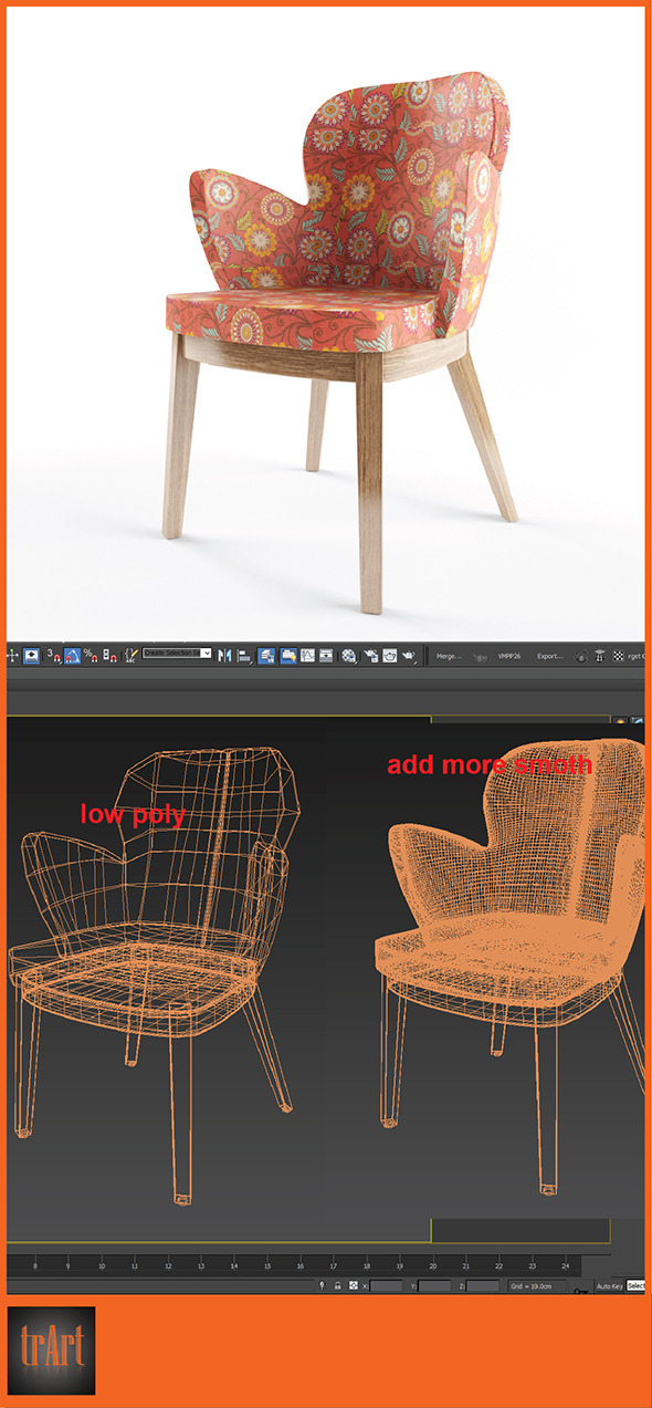3DOcean Realistic ArmChair 6629219 3DOcean Realistic ArmChair 6629219