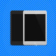 Flat Black and White iPad Mini Mockup Flat Black and White iPad Mini Mockup - GraphicRiver Item for Sale