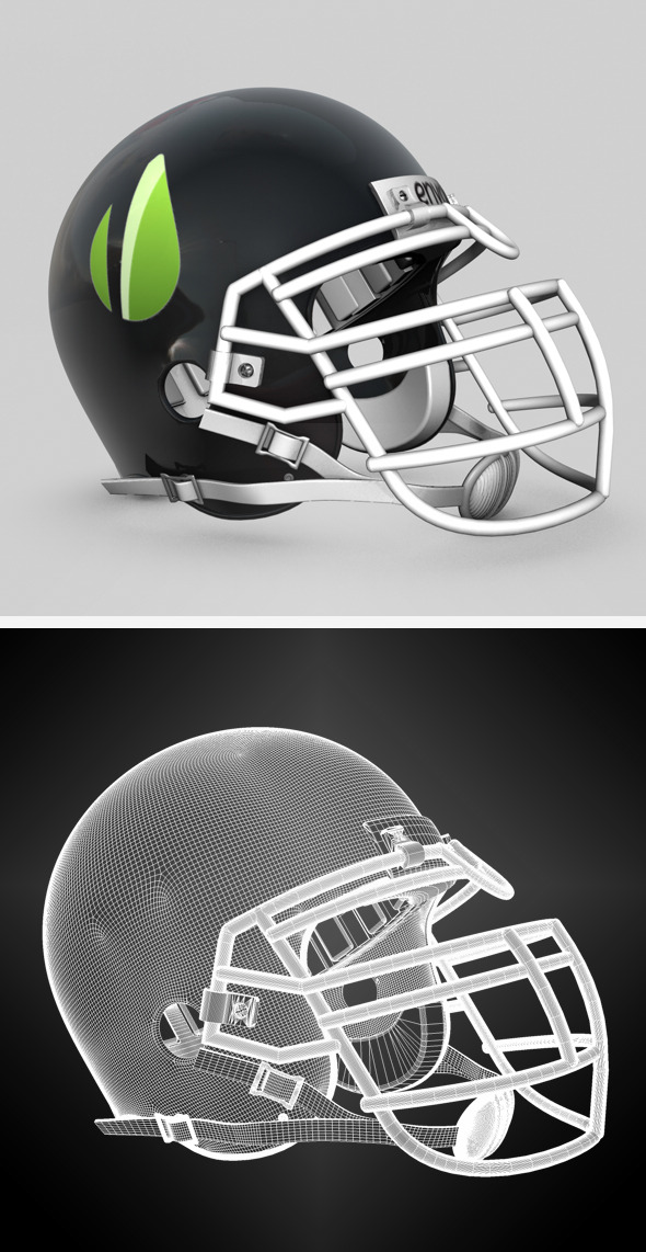 Generic NFL Football Helmet - 3DOcean Item for Sale