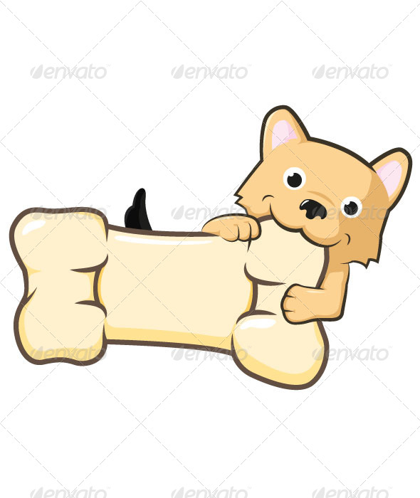 GraphicRiver Dog with Bone 6631518 GraphicRiver Dog with Bone 6631518