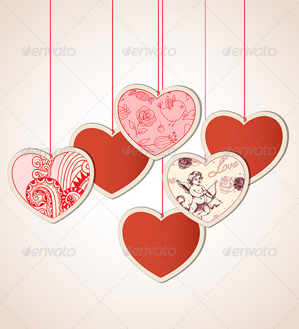 GraphicRiver Decorative Background with Hearts 6635141 GraphicRiver Decorative Background with Hearts 6635141