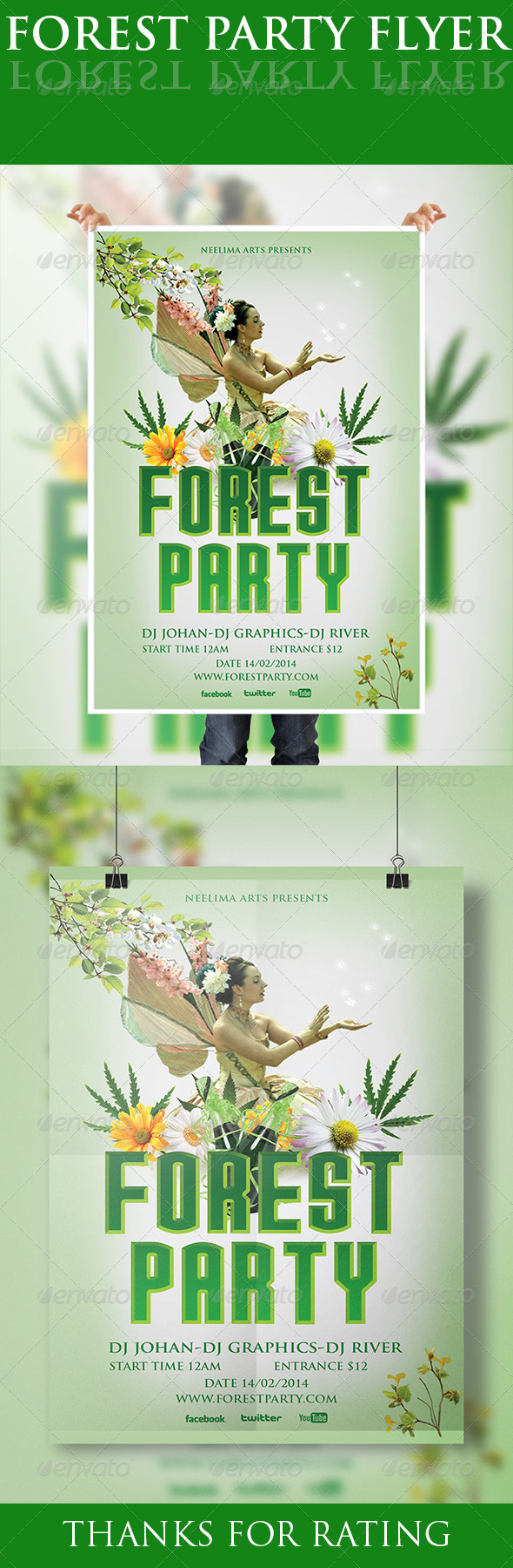 GraphicRiver Forest Party Flyer 6578472 GraphicRiver Forest Party Flyer 6578472