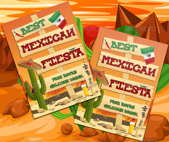 GraphicRiver Mexican Fiesta Flyer Template 6637176 GraphicRiver Mexican Fiesta Flyer Template 6637176