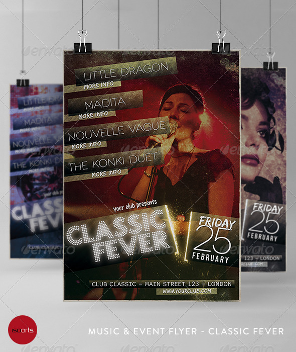Music & Event Flyer - Classic Fever - Clubs & Parties Events