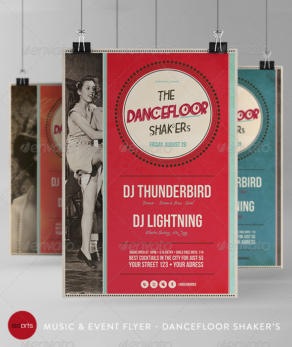 Music & Event Flyer - Dancefloor Shaker's - Events Flyers
