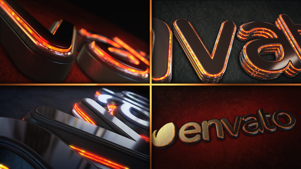 Videohive Magma Glow Logo Reveal  (3 AEP with Sounds)岩浆发光电影质感logo演绎AE模板