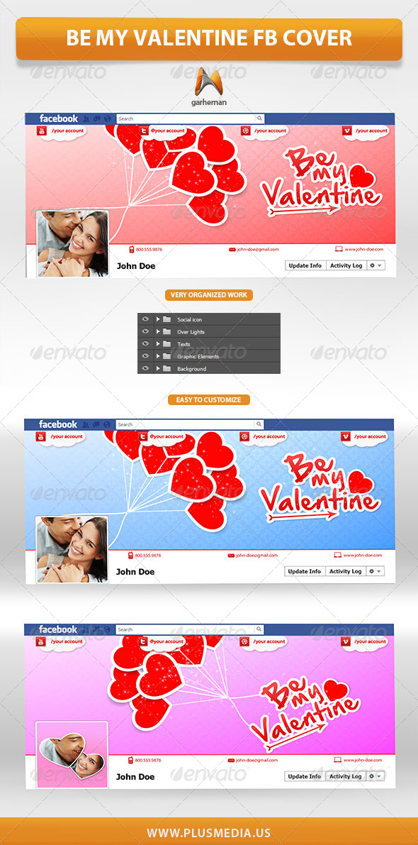 GraphicRiver Be My Valentine Facebook Cover 6640383 GraphicRiver Be My Valentine Facebook Cover 6640383