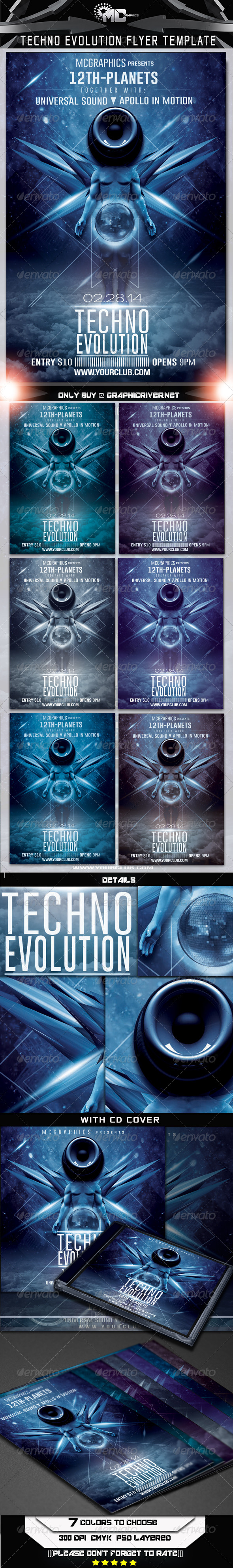 GraphicRiver Techno Evolution Flyer Template 6641180 GraphicRiver Techno Evolution Flyer Template 6641180