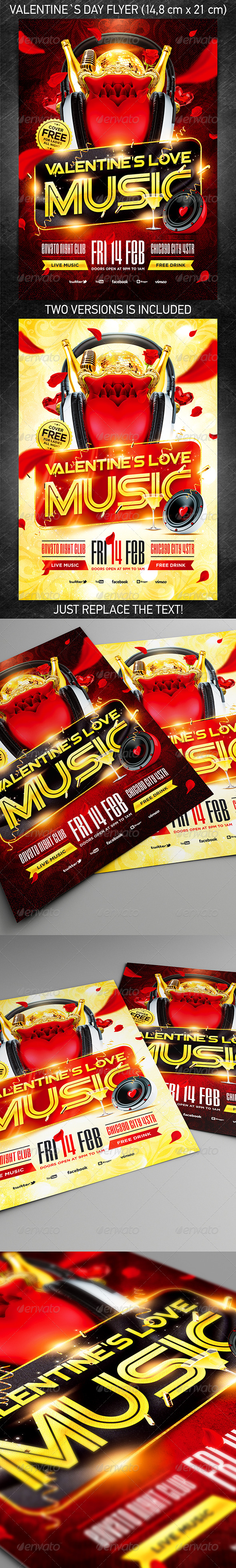 GraphicRiver Valentine`s Love Music Flyer Vol.4 6641813 GraphicRiver Valentine`s Love Music Flyer Vol.4 6641813