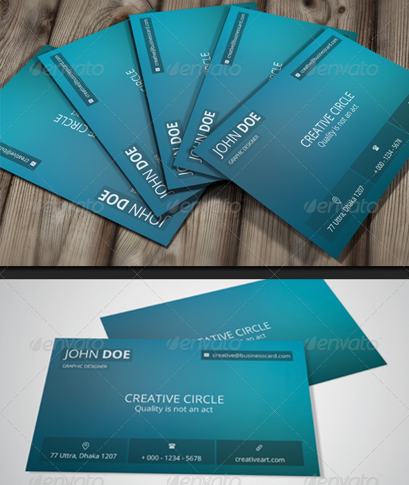 GraphicRiver Flat Business Card Design 6642457 GraphicRiver Flat Business Card Design 6642457