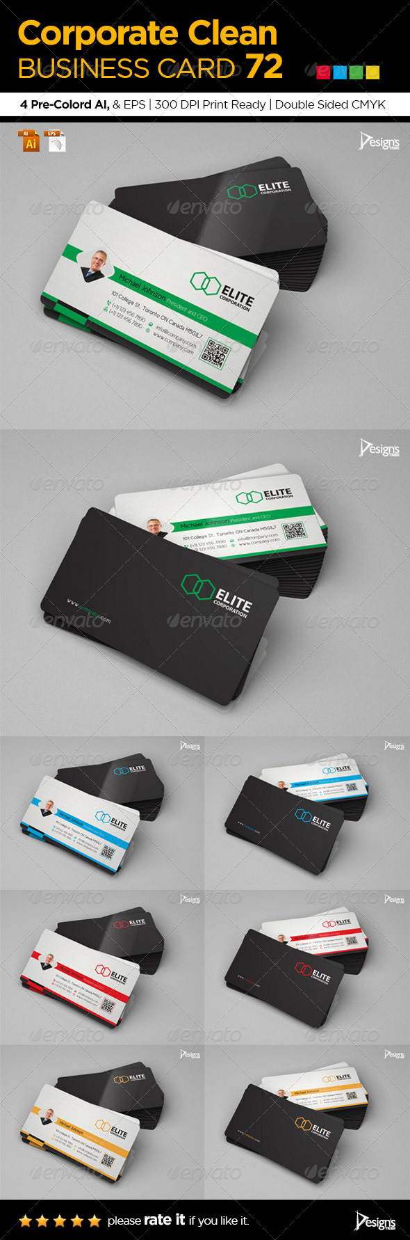 GraphicRiver Corporate Clean Business Card 72 6642782 GraphicRiver Corporate Clean Business Card 72 6642782