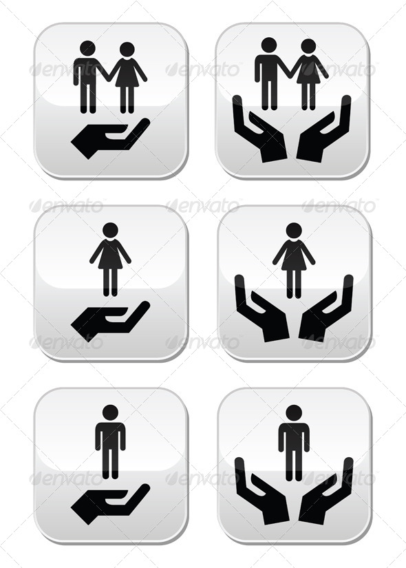 GraphicRiver Couples with Hands Button Set 6643808 GraphicRiver Couples with Hands Button Set 6643808