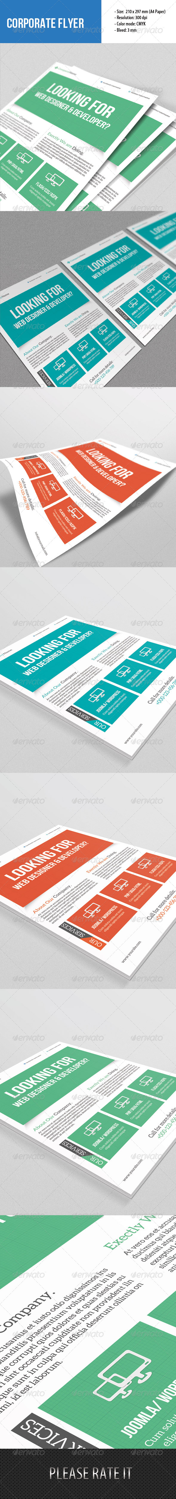 GraphicRiver Flyer Template for Web Designer 6645506 GraphicRiver Flyer Template for Web Designer 6645506