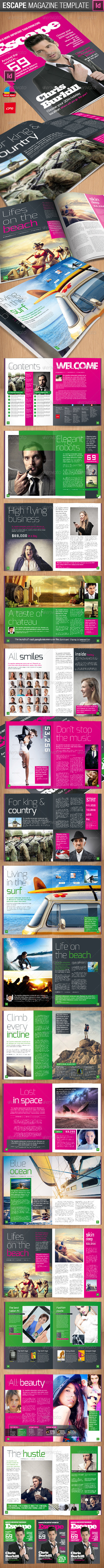 GraphicRiver Escape Magazine Template 6626458 GraphicRiver Escape Magazine Template 6626458