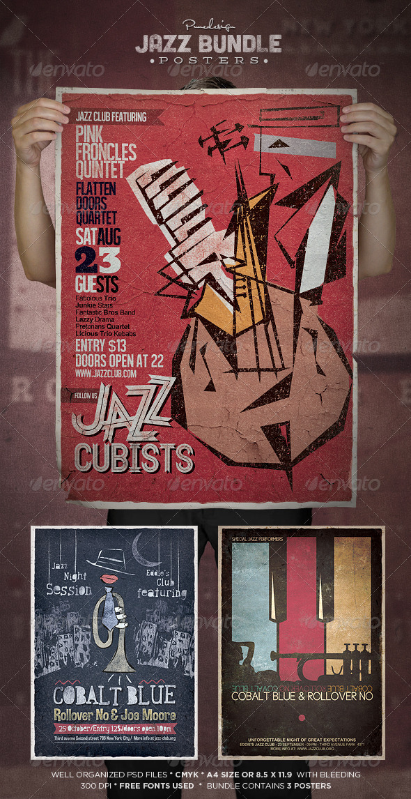 Jazz Flyer/Poster Bundle - Concerts Events