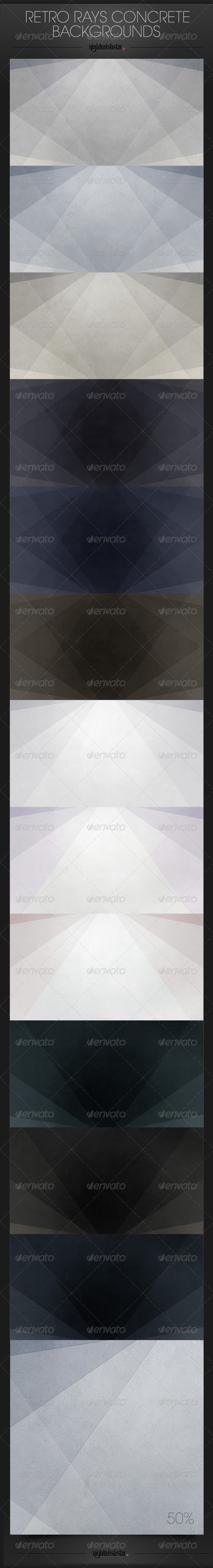 GraphicRiver Retro Rays Concrete Wall Backgrounds 6641671 GraphicRiver Retro Rays Concrete Wall Backgrounds 6641671