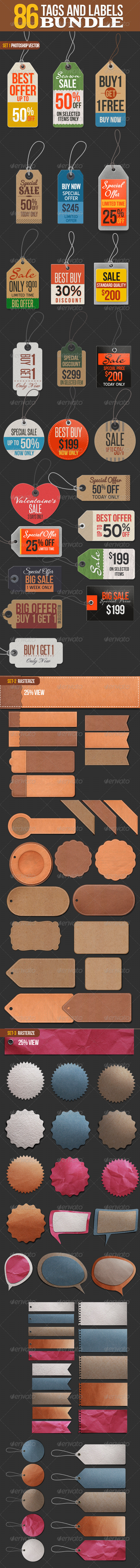GraphicRiver 86 Tags and Labels Bundle 6644063 GraphicRiver 86 Tags and Labels Bundle 6644063