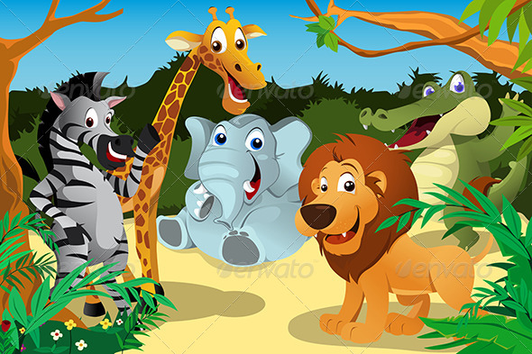 Animated Jungle Animals » Dondrup.com