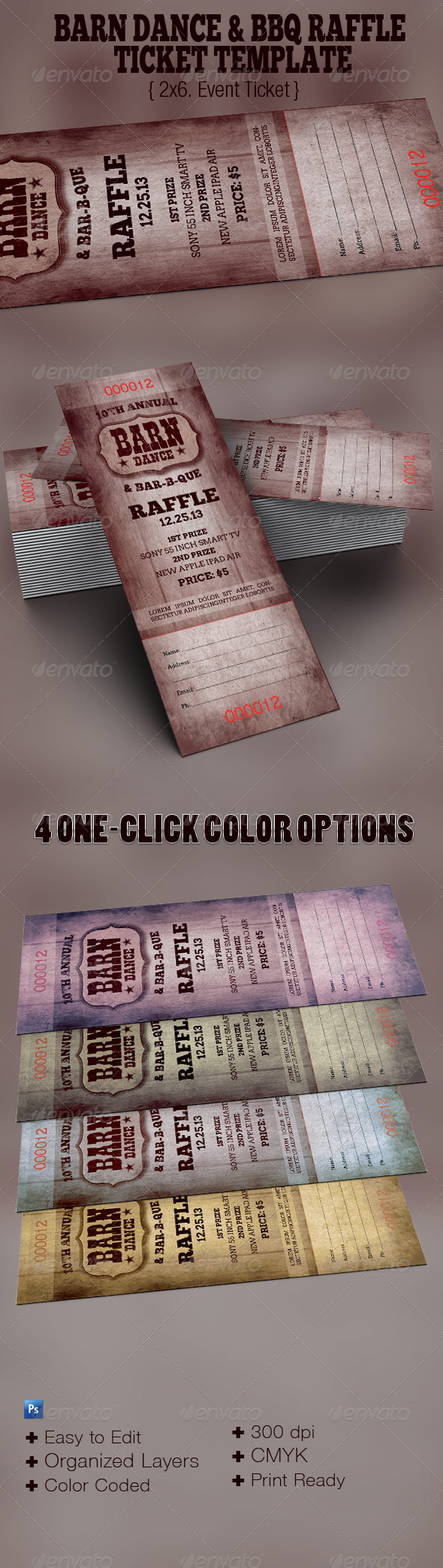 GraphicRiver The Barn Dance & BBQ Raffle Ticket Template 6656262 GraphicRiver The Barn Dance & BBQ Raffle Ticket Template 6656262