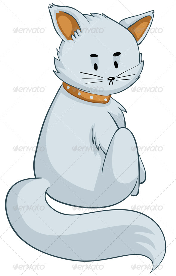 GraphicRiver Cat Sitting Looking Back 6662272 GraphicRiver Cat Sitting Looking Back 6662272
