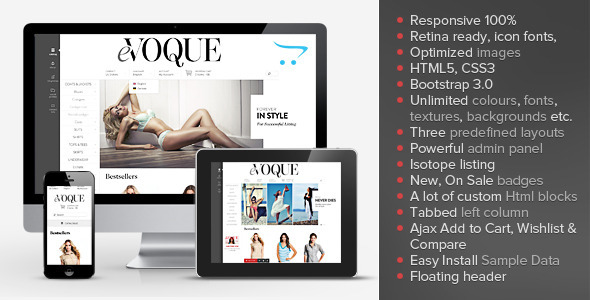 ThemeForest eVoque Premium Responsive OpenCart Theme 6663000 ThemeForest eVoque Premium Responsive OpenCart Theme 6663000