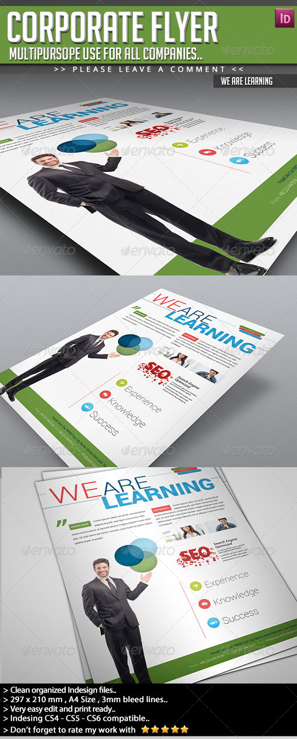 GraphicRiver Corporate Flyer We Are Learning 6663161 GraphicRiver Corporate Flyer We Are Learning 6663161