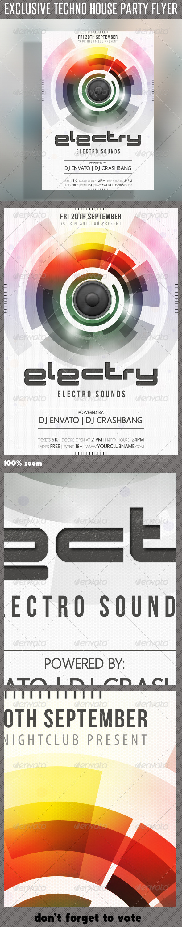 GraphicRiver Techno House Flyer 03 6663270 GraphicRiver Techno House Flyer 03 6663270