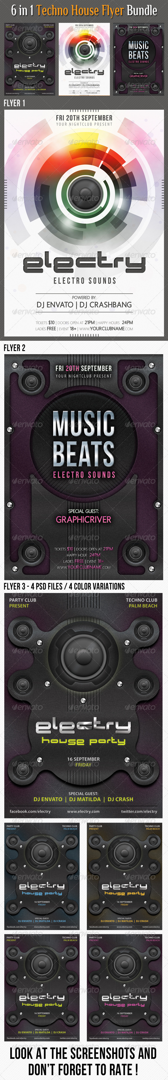 GraphicRiver 3 in 1 Techno House Flyer Bundle 01 6663416 GraphicRiver 3 in 1 Techno House Flyer Bundle 01 6663416