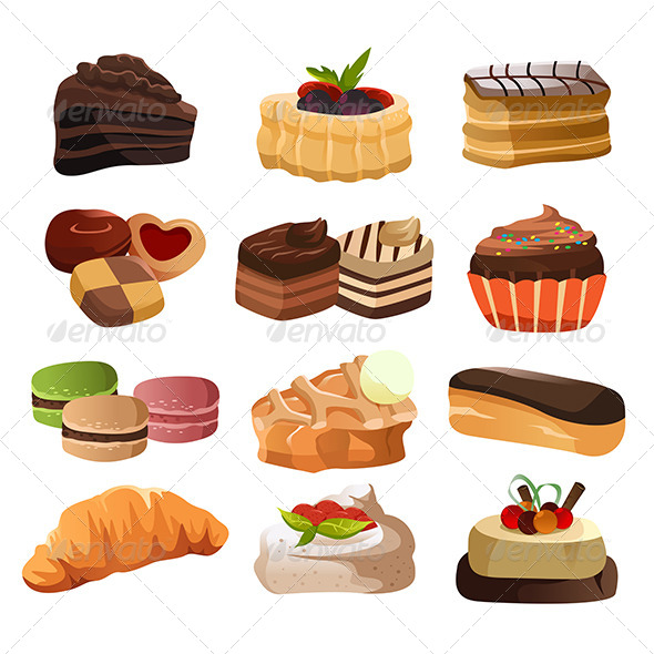 GraphicRiver Pastry Icons 6665089 GraphicRiver Pastry Icons 6665089