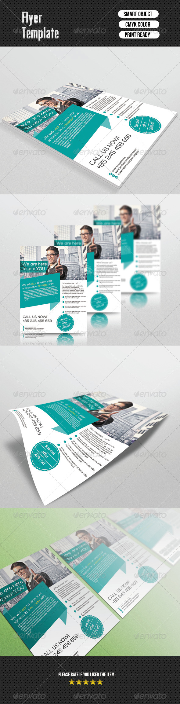 GraphicRiver Corporate Flyer Template 6668188 GraphicRiver Corporate Flyer Template 6668188