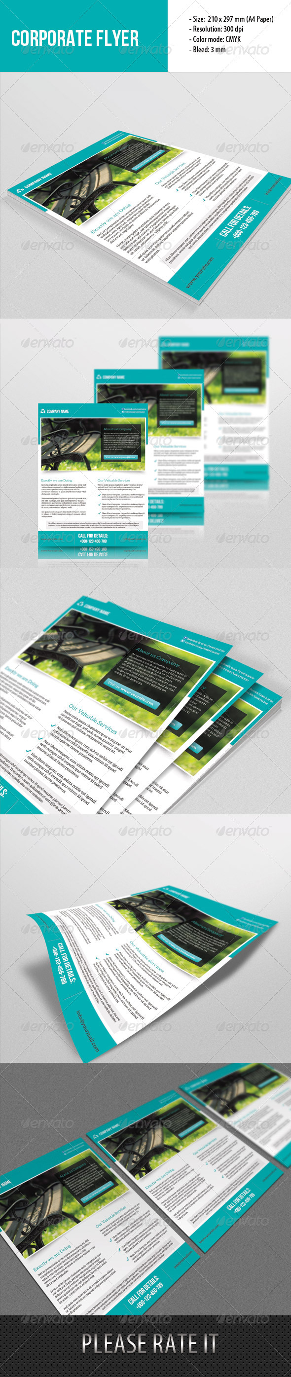 GraphicRiver Corporate Flyer Template 6660254 GraphicRiver Corporate Flyer Template 6660254