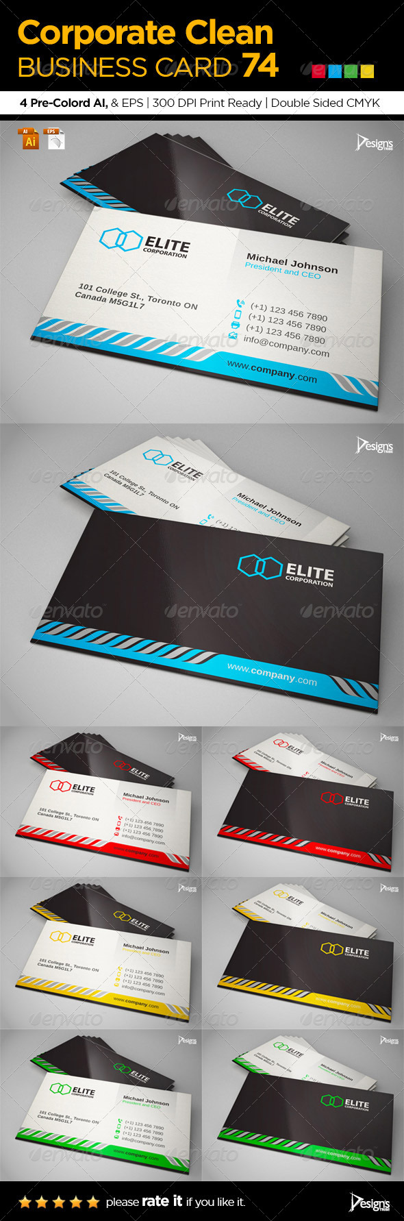 GraphicRiver Corporate Clean Business Card 74 6677258 GraphicRiver Corporate Clean Business Card 74 6677258