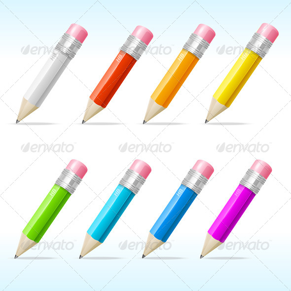 GraphicRiver Color Pencils Set 6677686 GraphicRiver Color Pencils Set 6677686
