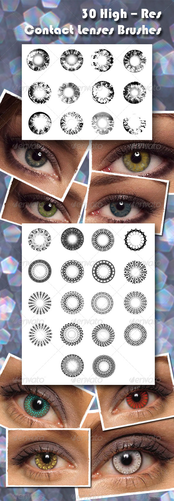 GraphicRiver Contact Lenses Brush Set 6673120 GraphicRiver Contact Lenses Brush Set 6673120