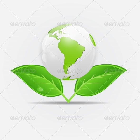 GraphicRiver Green Eco Planet Concept Vector Illustration 6681099 GraphicRiver Green Eco Planet Concept Vector Illustration 6681099