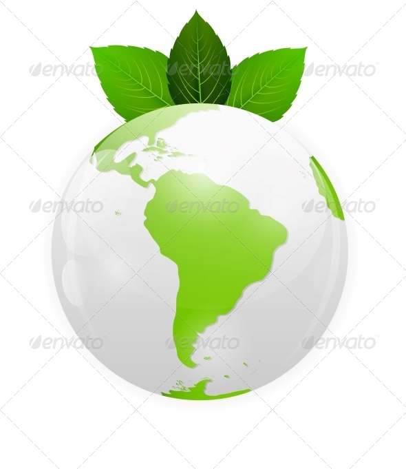 GraphicRiver Green Eco Planet Concept Vector Illustration 6681107 GraphicRiver Green Eco Planet Concept Vector Illustration 6681107