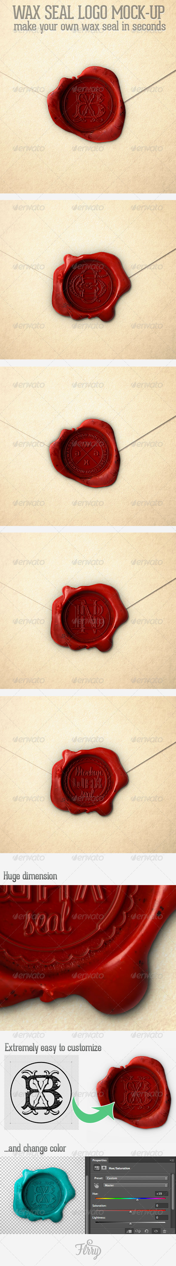 GraphicRiver WaxSeal Logo Mockup 6682353 GraphicRiver WaxSeal Logo Mockup 6682353