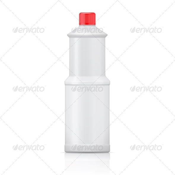 GraphicRiver White Plastic Bottle for Bleach 6682666 GraphicRiver White Plastic Bottle for Bleach 6682666