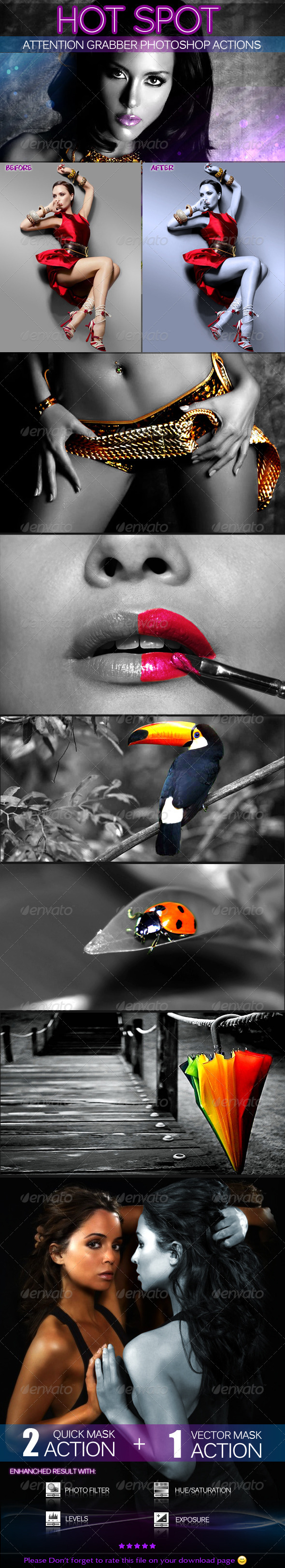 Hot Spot Photoshop Action - Photo Effects Actions