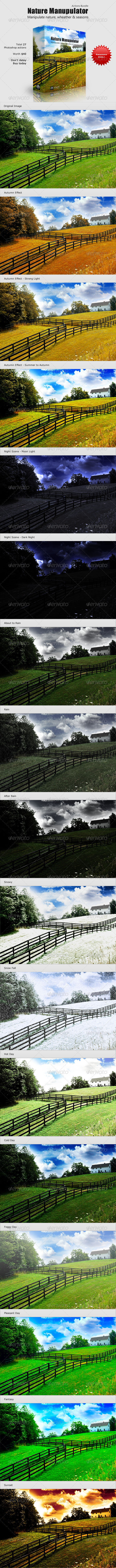 Nature Manipulator Actions Bundle - Photoshop Add-ons