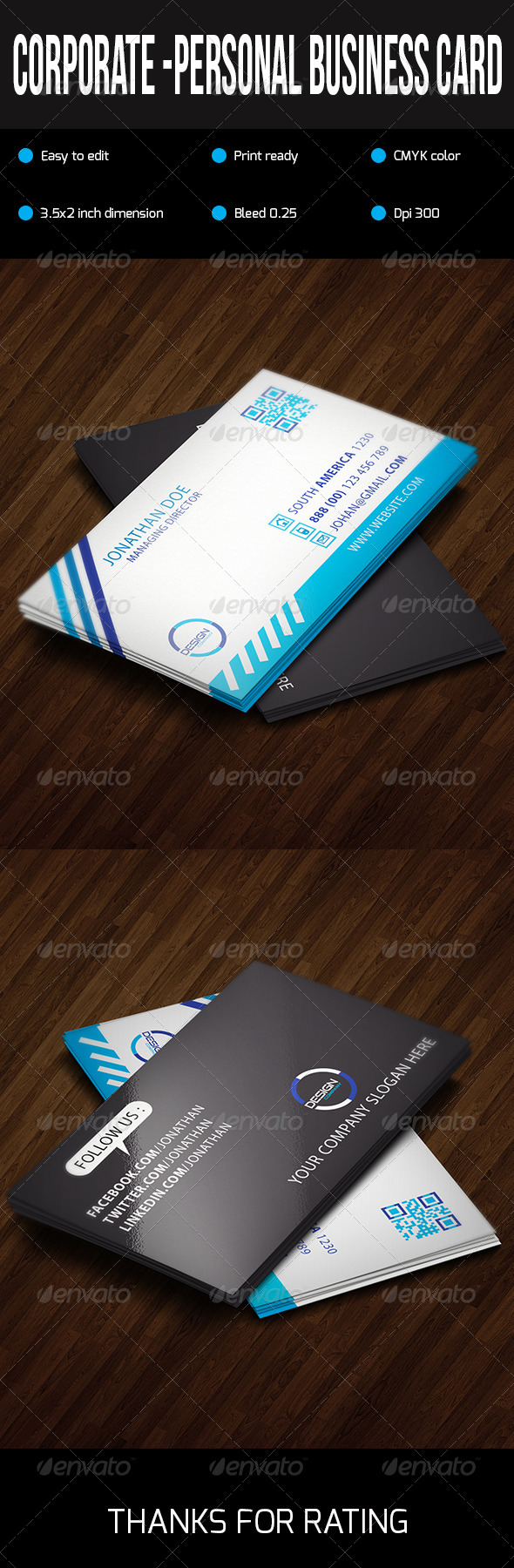 GraphicRiver Corporate-Personal Business Card 6680772 GraphicRiver Corporate-Personal Business Card 6680772