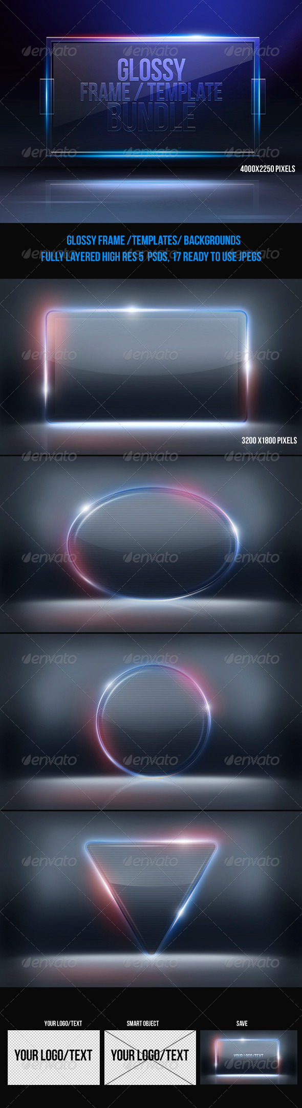 GraphicRiver Glossy Frame Template Bundle 6685423 GraphicRiver Glossy Frame Template Bundle 6685423