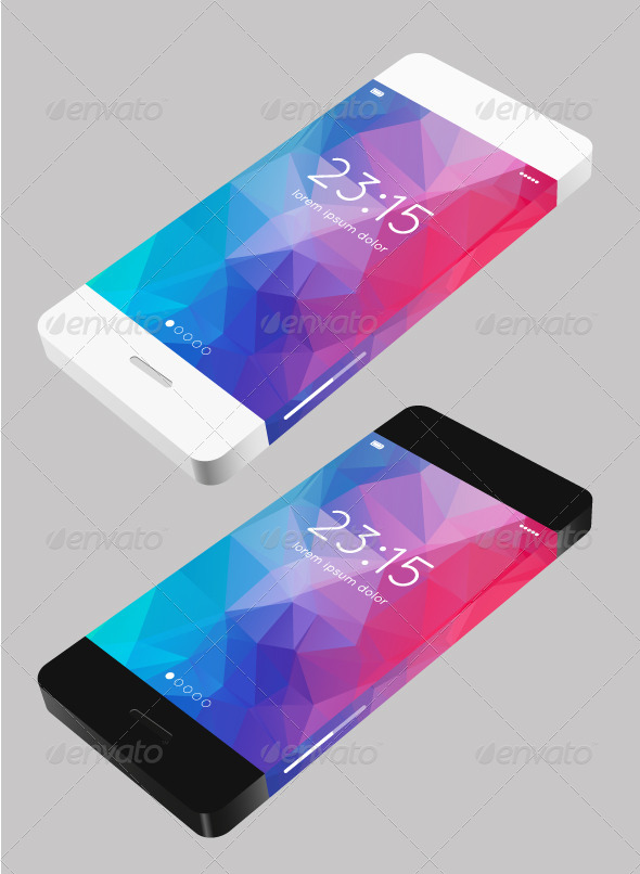 GraphicRiver Vector Template Phone in Flat Style 6685480 GraphicRiver Vector Template Phone in Flat Style 6685480