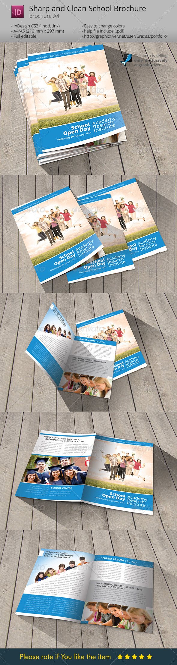 GraphicRiver School Welcome Brochure Template 6688706 GraphicRiver School Welcome Brochure Template 6688706