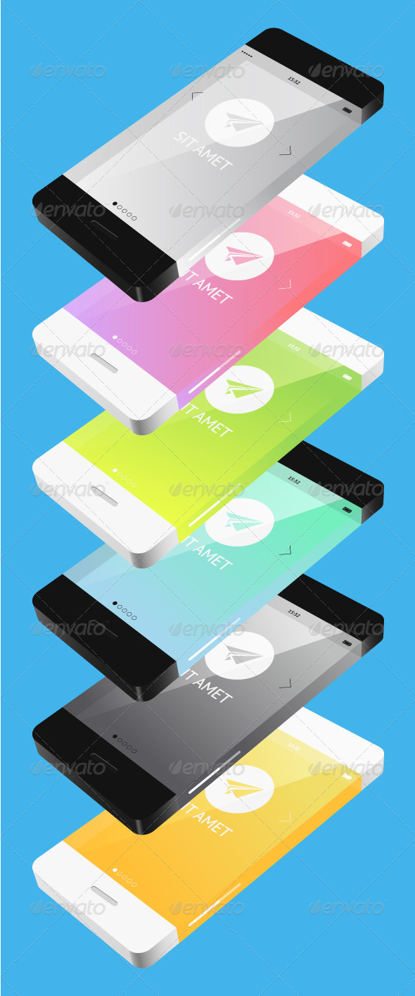 GraphicRiver Phone in Flat Style 6691224 GraphicRiver Phone in Flat Style 6691224