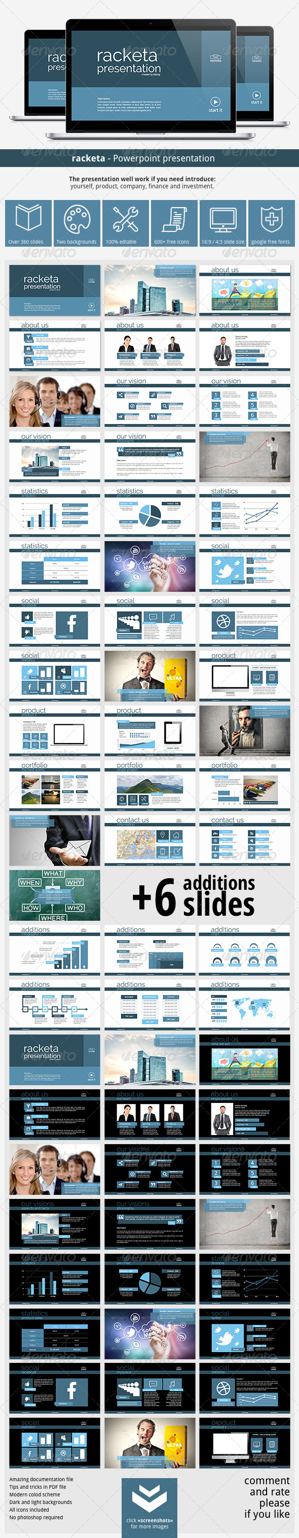 GraphicRiver Racketa Powerpoint Presentation 6692198 GraphicRiver Racketa Powerpoint Presentation 6692198