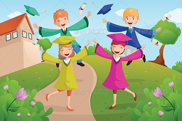 GraphicRiver College Students Celebrating Graduation 6699243 GraphicRiver College Students Celebrating Graduation 6699243