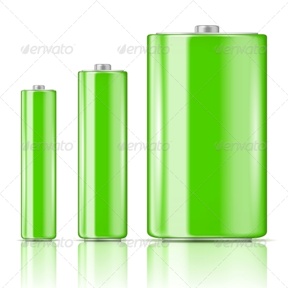 GraphicRiver Green Battery Range 6706760 GraphicRiver Green Battery Range 6706760